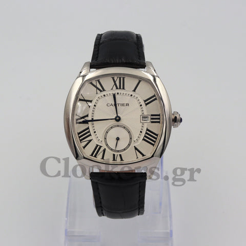CARTIER DRIVE AUTOMATIC SILVERED FLINQUE DIAL MEN'S WATCH 41MM